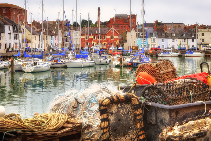 Historic Photograph - historic harbour Weymouth by Joana Kruse