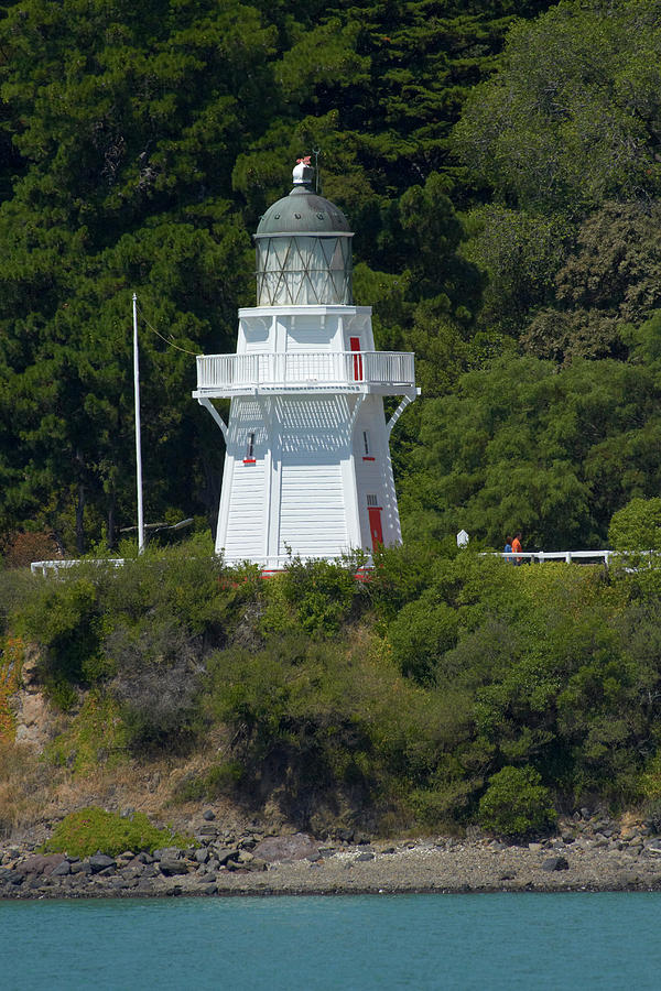 Lighthouse Photograph - Historic Lighthouse, Akaroa, Banks by David Wall