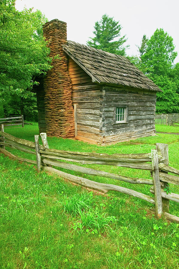 Historic Log Cabin On Blue Ridge Photograph by Panoramic Images