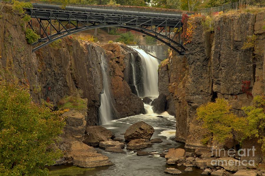 Waterfall Photograph - Historic Patterson Great Falls New Jersey by Adam Jewell