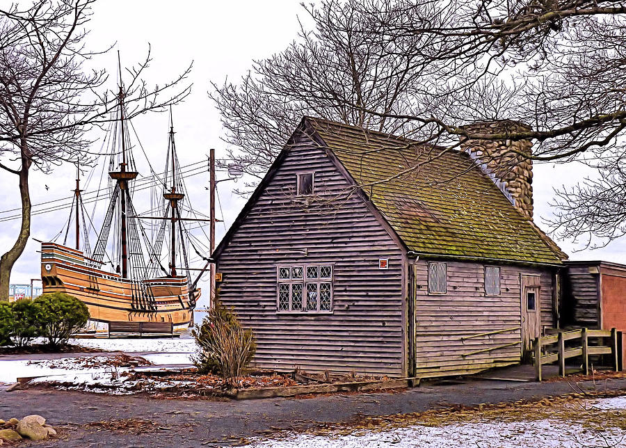 Historic Plymouth MA Harbor Photograph by Janice Drew