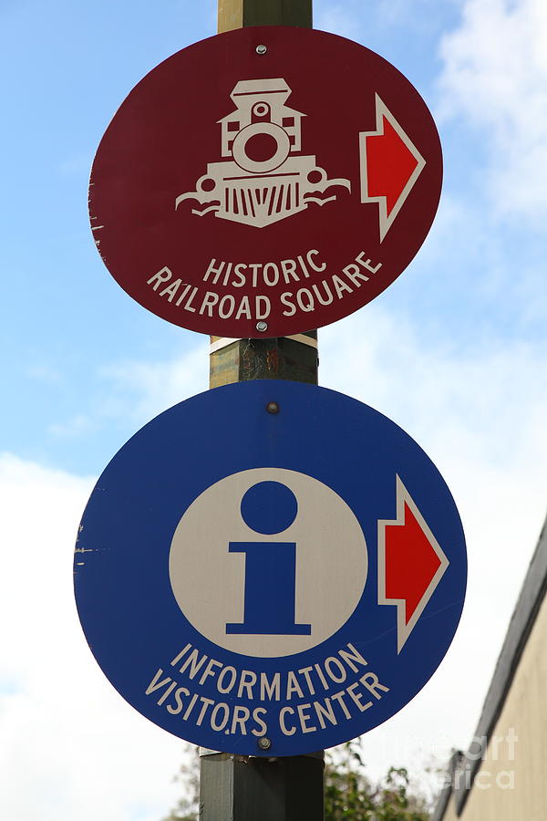 Historic Railroad Square Sign Santa Rosa California 5D25868 Photograph ...