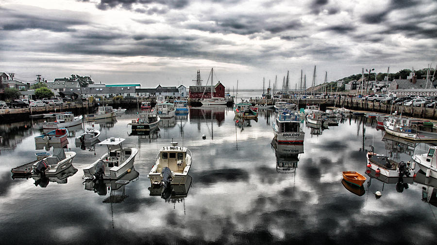 Boat Photograph - Historic Rockport Harbor by Stephen Stookey