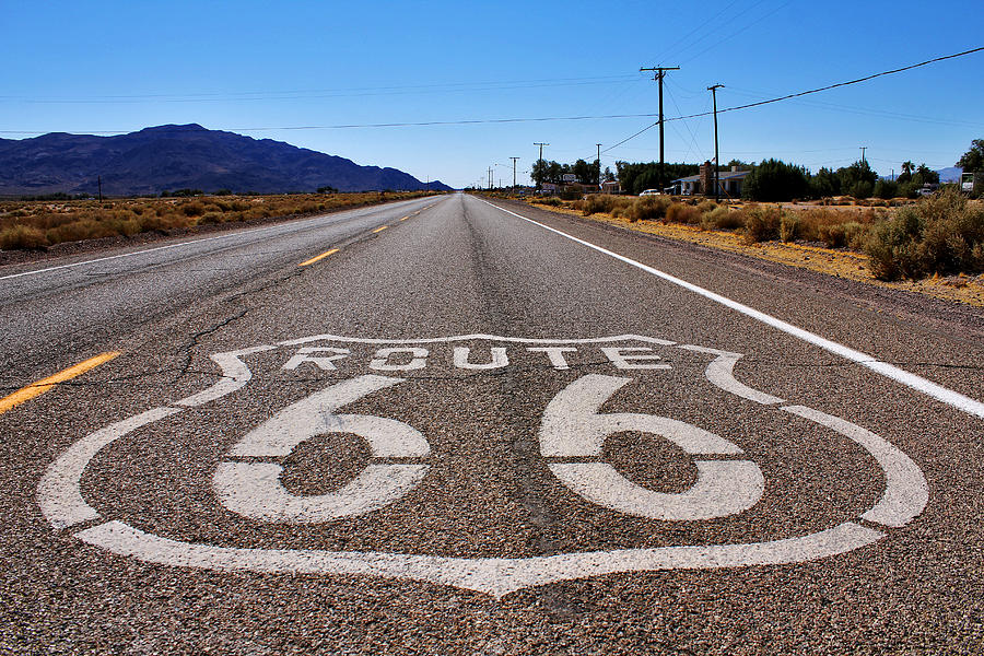 Desert Photograph - Historic Route 66 by Cedric Darrigrand