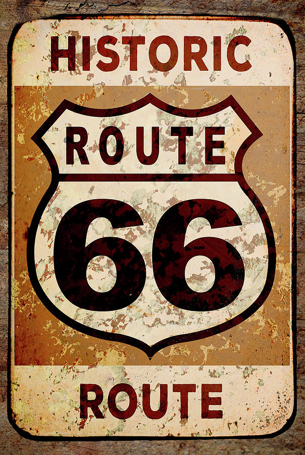 Historic Route 66 Painting by Cora Niele | Fine Art America