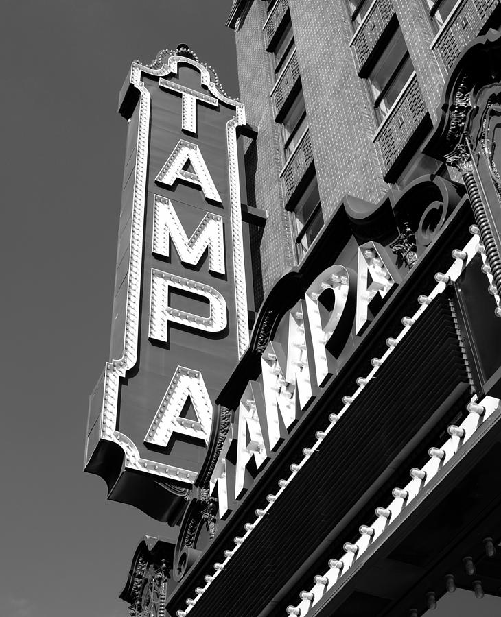 Black And White Photograph - Historic Tampa by David Lee Thompson
