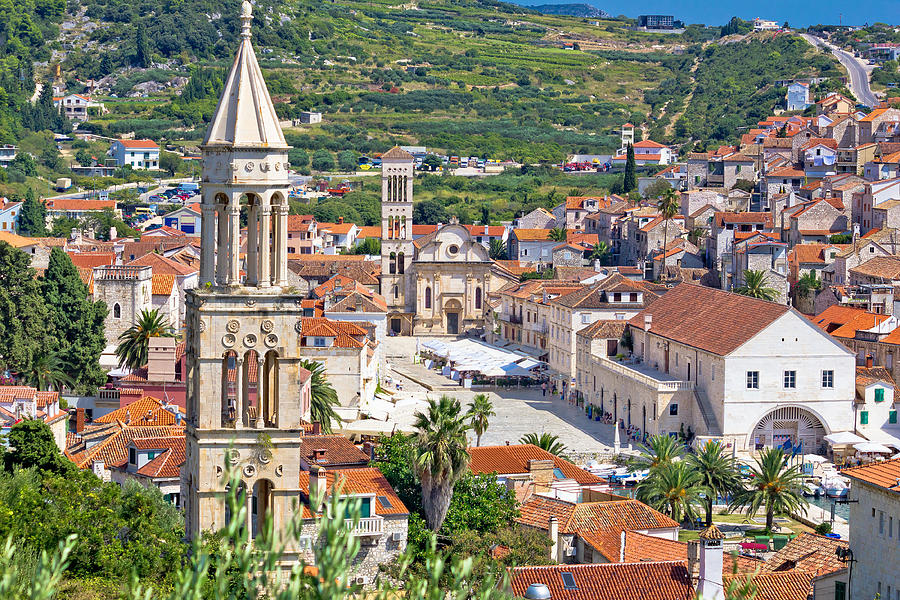 Historic town of Hvar stone architecture Photograph by Brch Photography