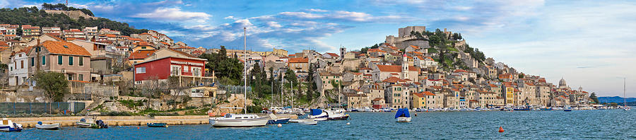 Historic town of Sibenik waterfront panorama Photograph by Brch Photography