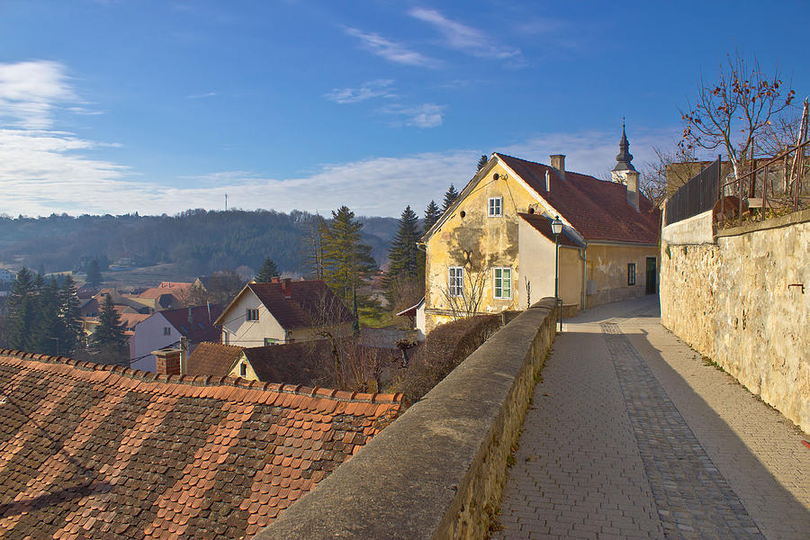 Historic town of Varazdinske Toplice walkway Photograph by Brch Photography
