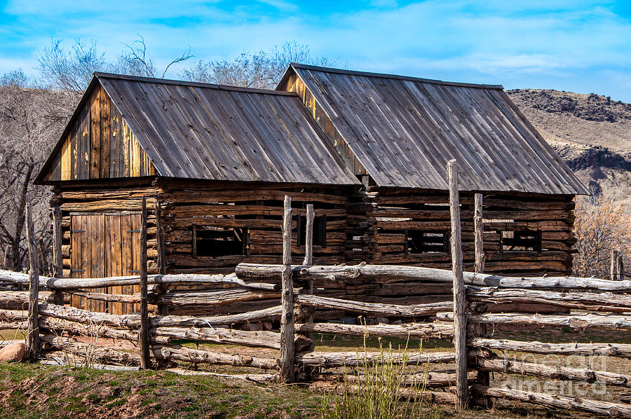Historic Wooden Barn - Grafton Ghost Town - Utah Photograph by Gary Whitton