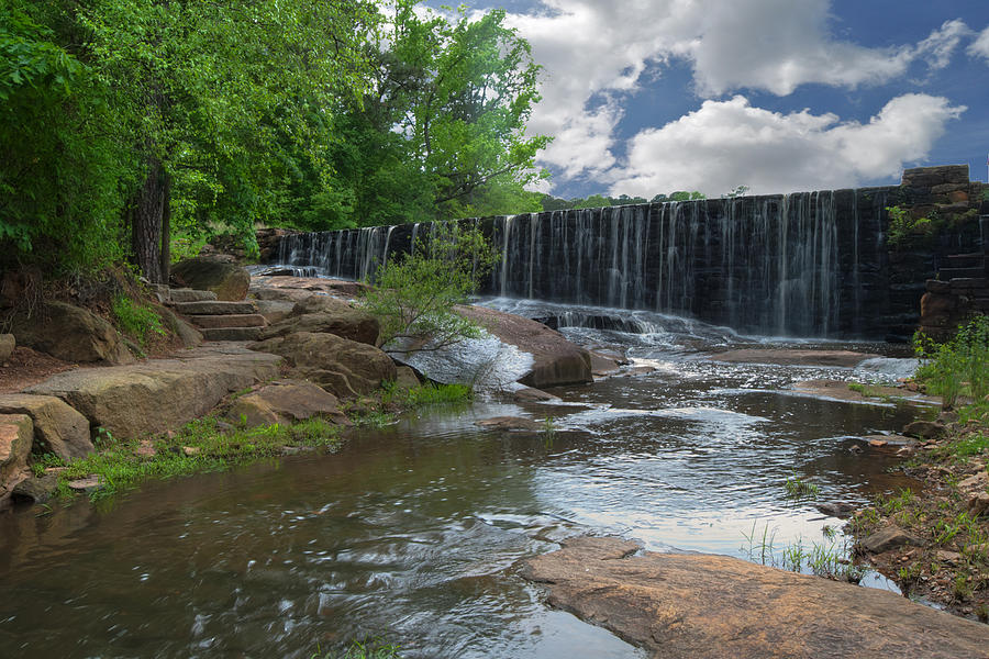 Historic Yates Mill Dam - Raleigh N C Photograph by Paulette B Wright