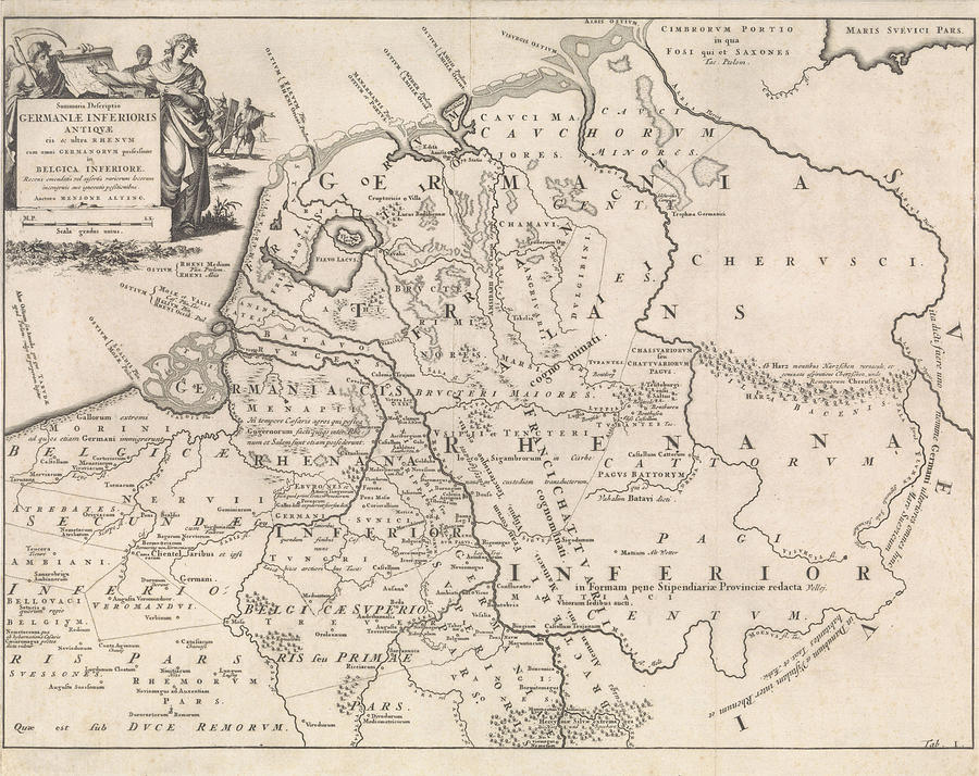 Historical Map Of The Netherlands At The Time Drawing by Jan Luyken And ...