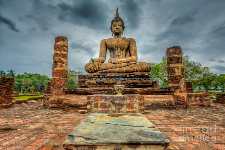 Buddha Photograph - Historical Park by Adrian Evans