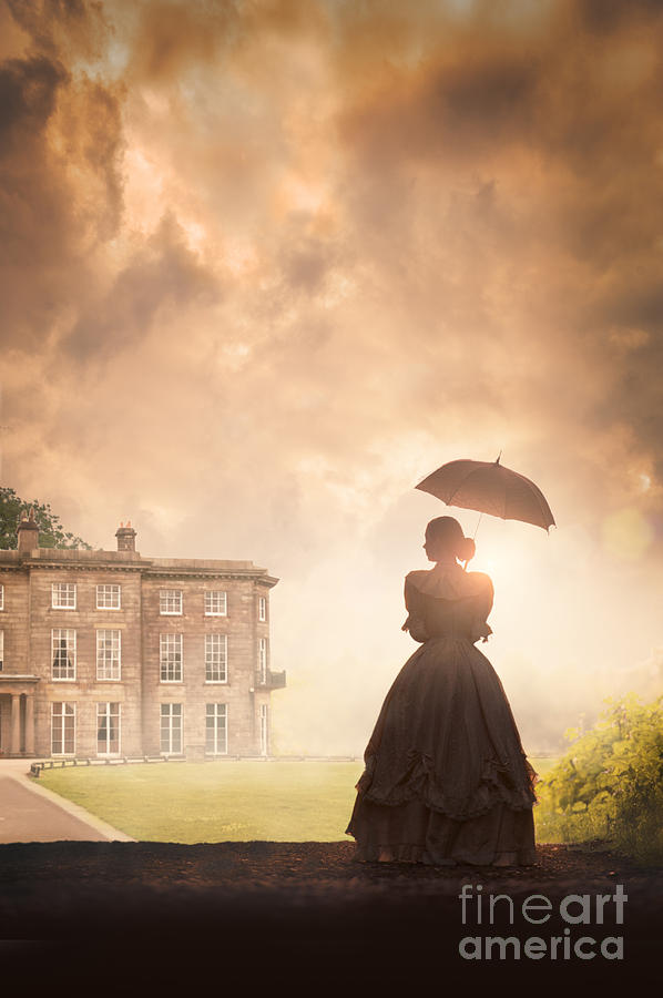 Historical Woman In Silhouette At Sunset Photograph by Lee Avison