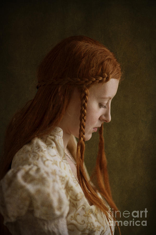Historical Woman With Red Hair In Braids Photograph by Lee Avison