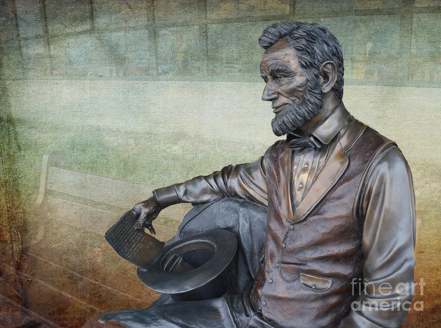 History - Abraham Lincoln Contemplates -  Luther Fine Art Photograph by Luther Fine Art