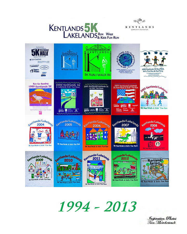 History of the Kentlands 5K Shirts Photograph by Thomas Marchessault