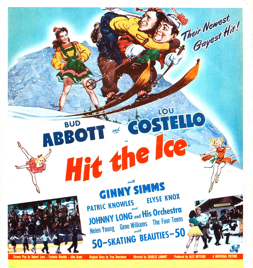 Movie Photograph - Hit The Ice, Us Poster, From Left Ginny by Everett