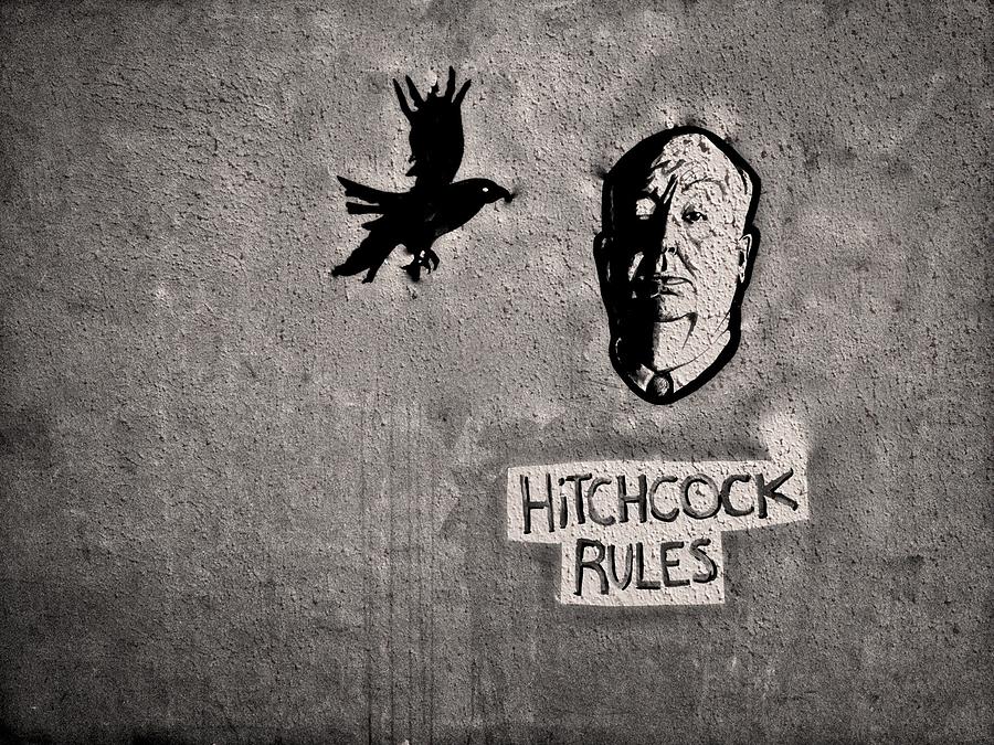 Hitchcock off the wall Photograph by Mark J Dunn