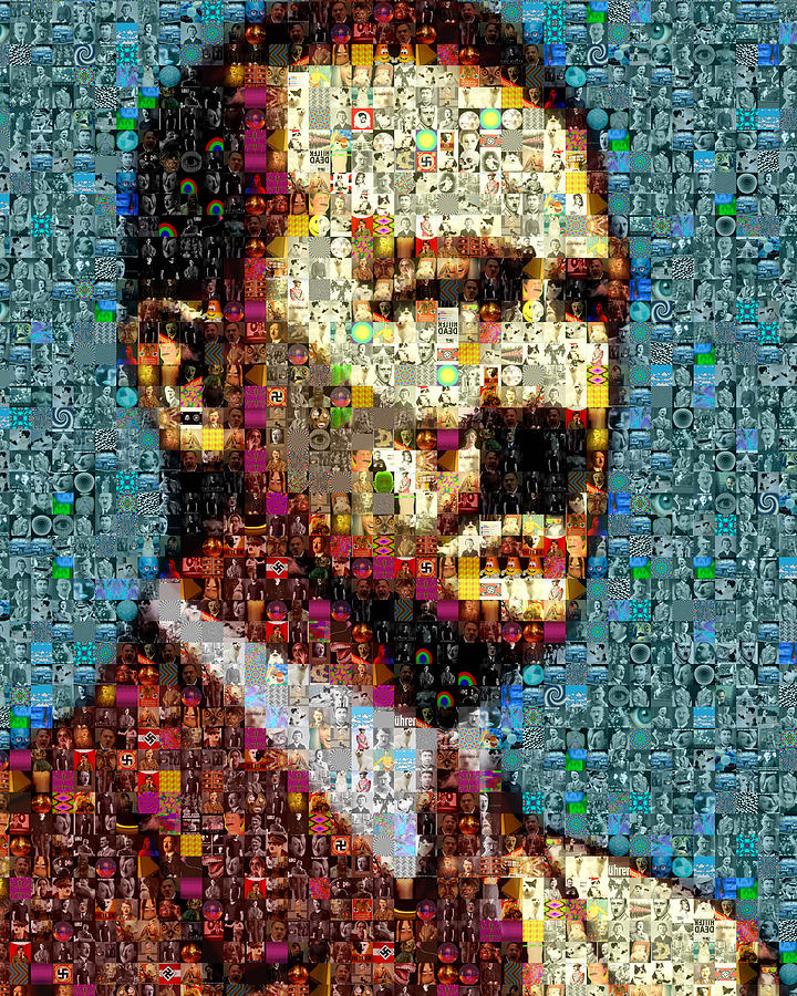 Hitler  Fuhrer Collage Mixed Media by Johnlijo Bluefish