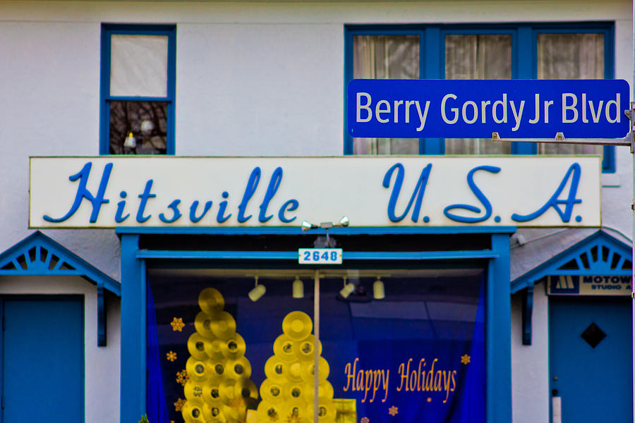 Hitsville USA and Berry Gordy Sign Photograph by John McGraw