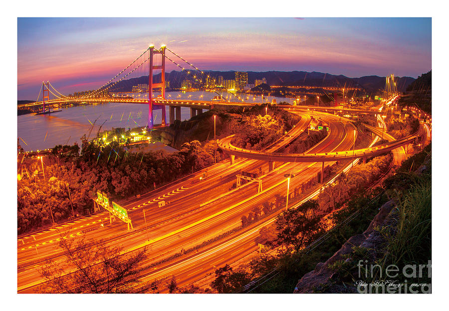 HK Bridge Painting by Philip HP Wong