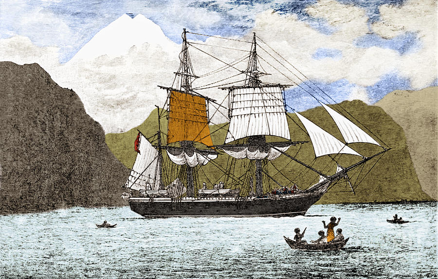 Hms Beagle, 1830s Photograph by Omikron/Science Source