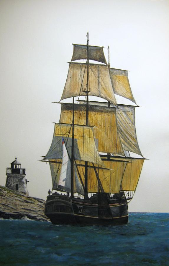 HMS Bounty Painting by Stan Tenney