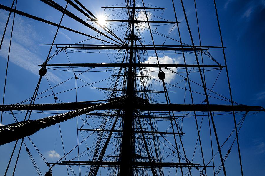 HMS Cutty Sark Silhouette Photograph by Clyn Robinson