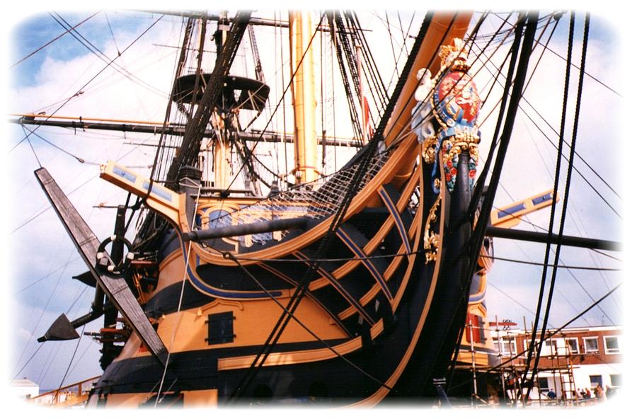 Ships Photograph - HMS Victory by Geoff Cooper