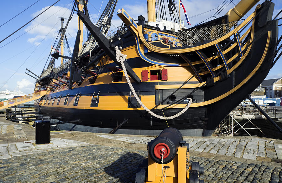 HMS Victory under repairs Photograph by Whitemay