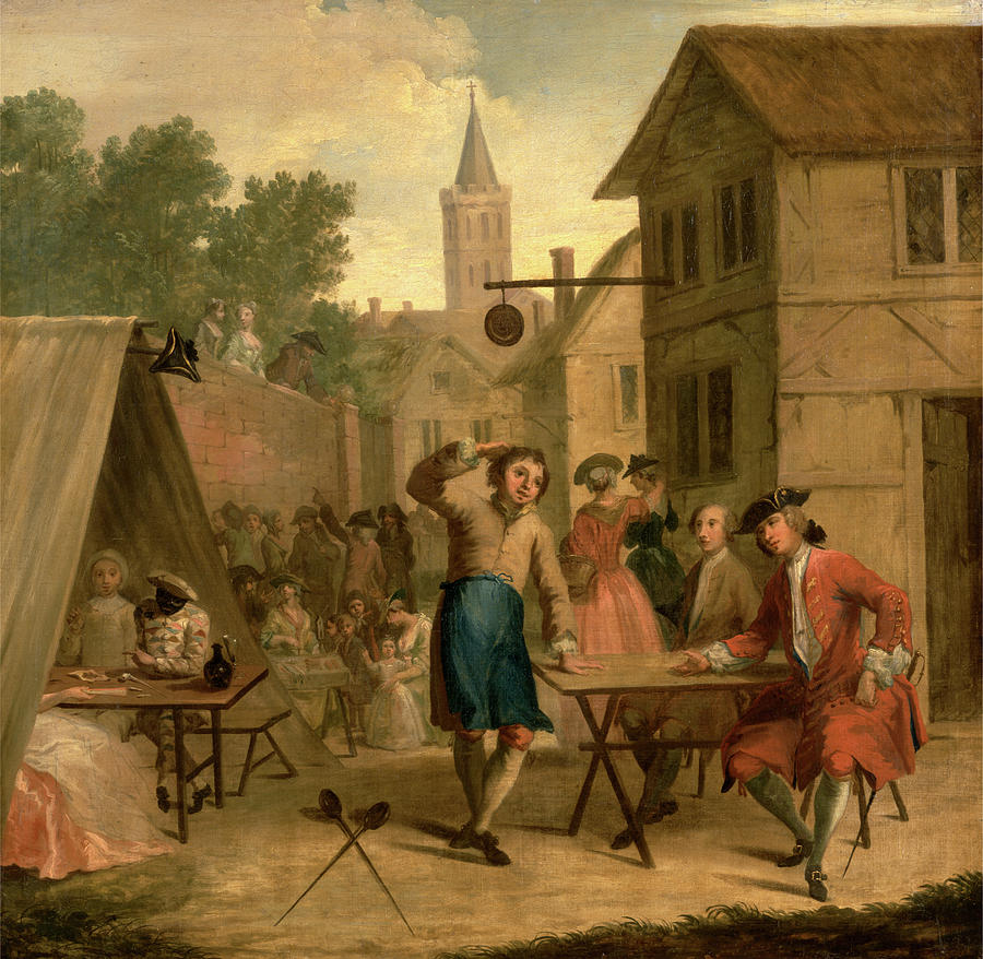 Hob Selling Beer At The Wake, John Laguerre Painting by Litz Collection ...