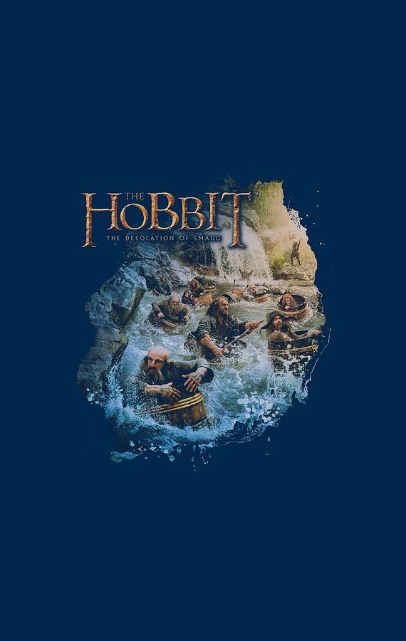 The Hobbit Digital Art - Hobbit - Barreling Down by Brand A