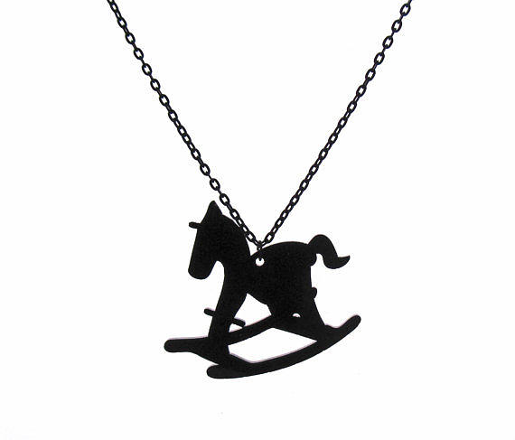 Jewelry Jewelry - Hobby Horse Pendant With Long Chain by Rony Bank