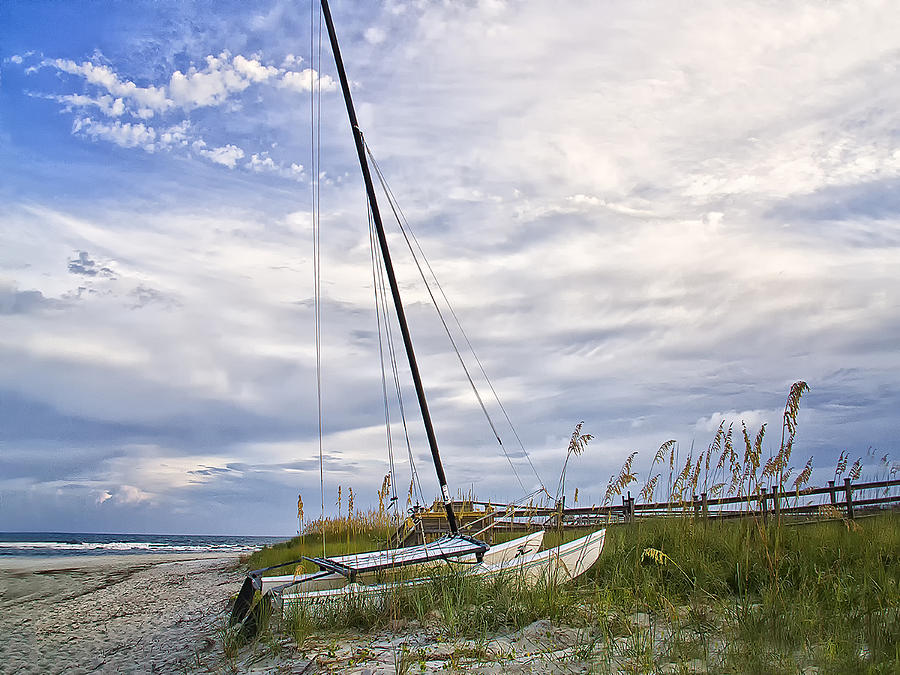 Hobie Cat on the Beach Photograph by Sandra Anderson