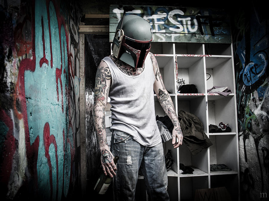 Star Wars Photograph - Hobo Fett by Marino Flovent