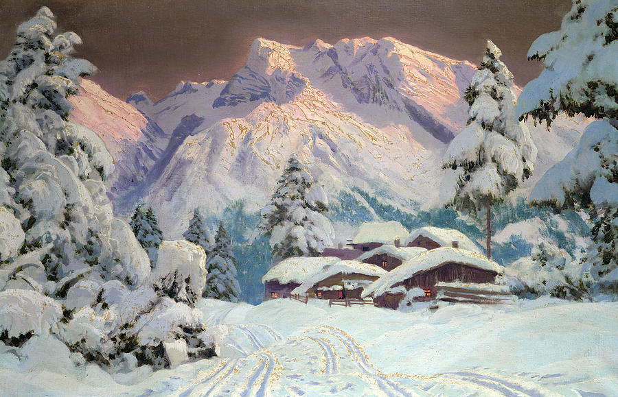 Mountain Painting - Hocheisgruppe by Alwin Arnegger