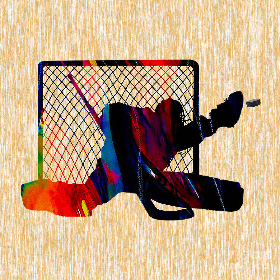 Hockey Goalie Mixed Media by Marvin Blaine