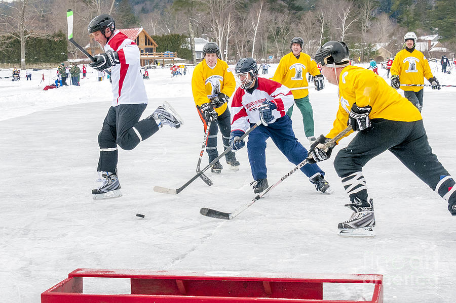 Hockey in Vermont Photograph by Jim Block