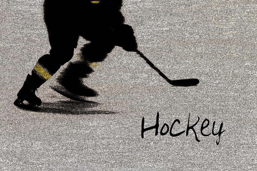 Hockey Shadow Photograph by Karol Livote