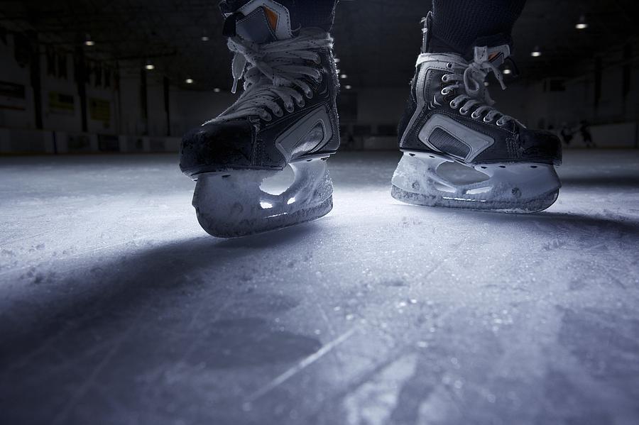 Hockey Skates on Ice Photograph by Francisblack