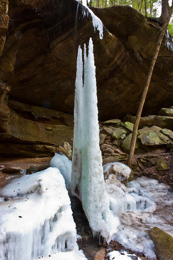 Hocking Hills Old Mans Cave Ice Photograph by Claus Siebenhaar | Fine ...