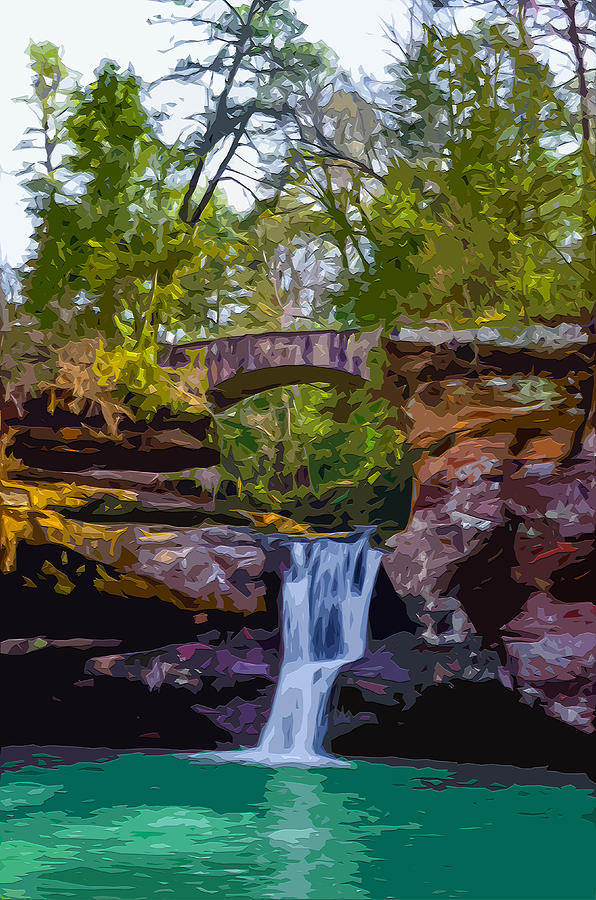 Hocking Hills State Park 2 Digital Art by Brian Stevens