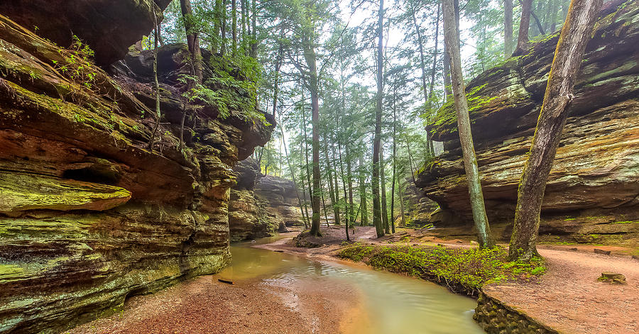 Hocking River Gorge Photograph by Keith Allen