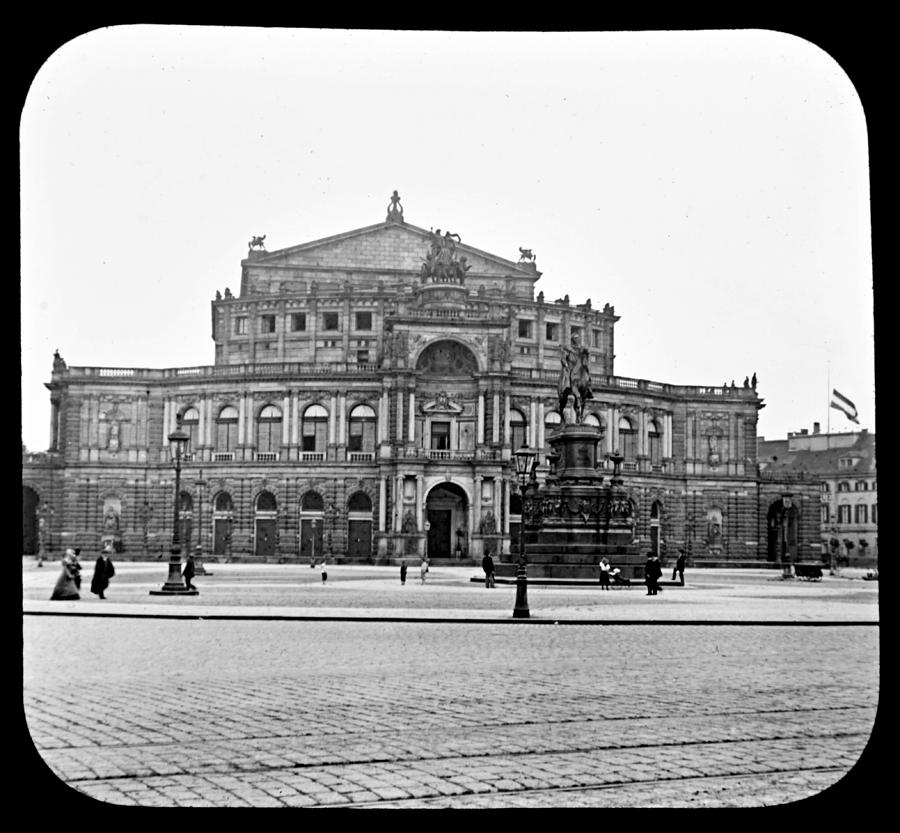 Hoftheater Dresden Germany 1903 Photograph by A Macarthur Gurmankin