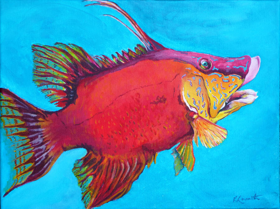 Hogfish Painting by Kevin Lancaster - Fine Art America