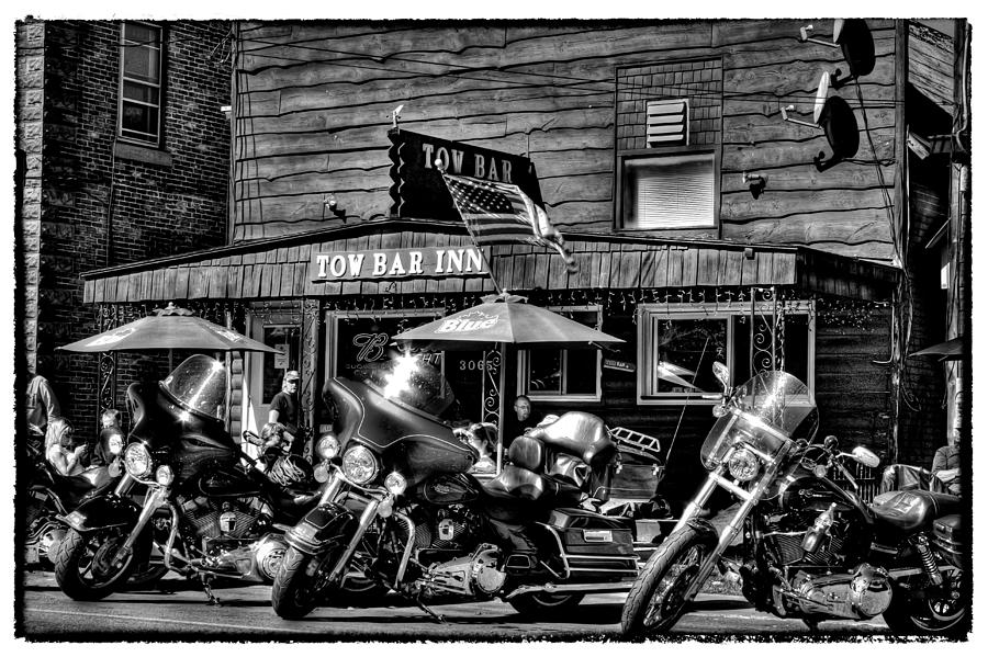 Hogs at the Tow Bar Inn - Old Forge New York Photograph by David Patterson