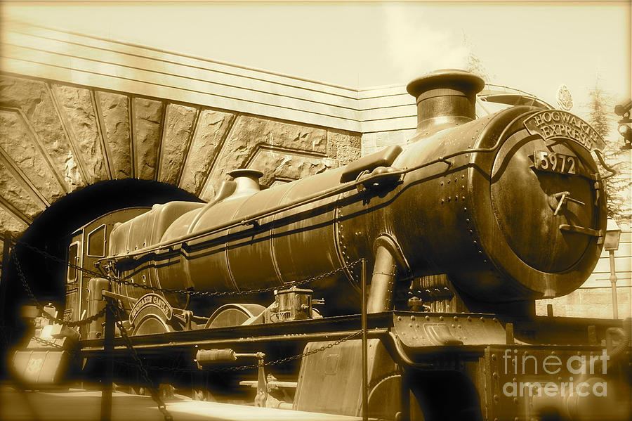 Hogwarts Express Sepia 1 Photograph by Shelley Overton