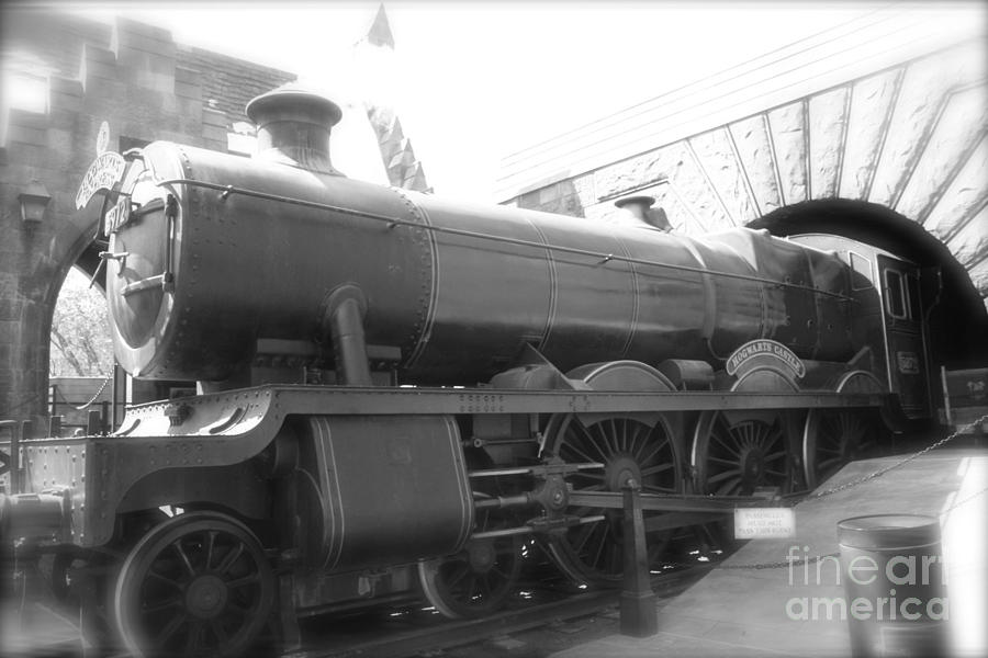 Hogwarts Express Train 2 BW Photograph by Shelley Overton