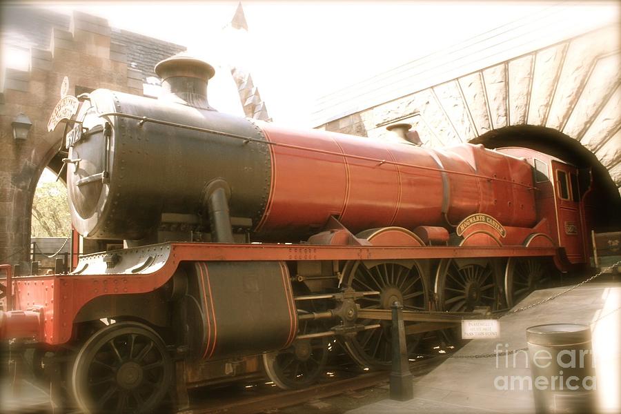 Hogwarts Express Train 2 Faded Color Photograph by Shelley Overton